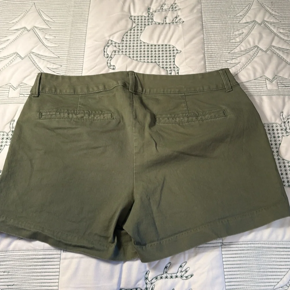 Old Navy Pixie Women's Green Cargo Shorts-6